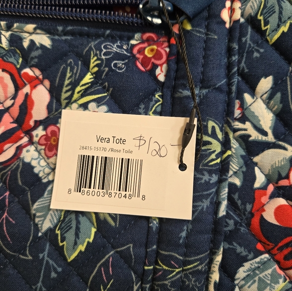 Vera Bradley Vera Tote Bag Rose Toile - Picture 6 of 16